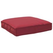 vidaXL Kudde Vinröd 80 x 80 x 12 cm Oxford Tyg