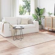 vidaXL Områdesmattor Fyrkantig PALMERAS Beige 120 x 120 cm Polyester