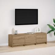 vidaXL TV-skåp med led Artisan Ek 140 x 34 x 40 cm Konstruerat trä