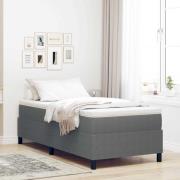 vidaXL Plattform sängram Ljusgrå 90 x 190 cm Kordread tyg