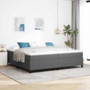 vidaXL Plattform sängram Ljusgrå 200 x 200 cm Kordread tyg