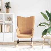 vidaXL Gungstol Beige Sherpa tyg