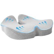 vidaXL Sittkudde Enfärgad Ljusgrå 50 x 43 x 10 cm Minneskum