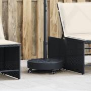 vidaXL Parasollfot med hjul för Ø38 / 48 mm stolpar 27 kg rund