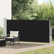vidaXL Infällbar sidomarkis 140 x 300 cm svart