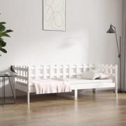 vidaXL Dagbädd utan madrass vit 90x190 cm massiv furu