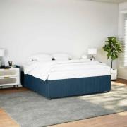 vidaXL Sängram blå 200x200 cm sammet