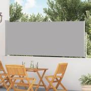 vidaXL Infällbar sidomarkis 120x500 cm grå