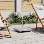 vidaXL Parasollfot granit 30 kg fyrkantig grå