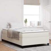 vidaXL Plattform sängram Kräm 120 x 190 cm Kordread tyg