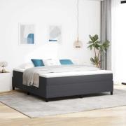 vidaXL Plattform sängram Mörkgrå 180 x 200 cm Kordread tyg