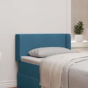 vidaXL Sänggavel Öra Blå 40,5 x 40,5 x 4 cm Sammet