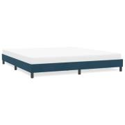 vidaXL Sängram utan madrass mörkblå 180x210 cm sammet