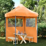 vidaXL Partytält Orange 200 x 200 x 306 cm Oxford Tyg