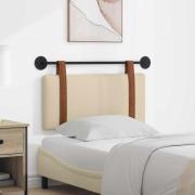 vidaXL Hängande Huvudgavel Väggmonterad Kräm 90 x 55 x 5 cm Antik PU