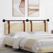 vidaXL Hängande Huvudgavel Väggmonterad Kräm 190 x 55 x 5 cm Antik PU