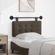 vidaXL Hängande Huvudgavel Väggmonterad Grå 100 x 55 x 5 cm Konstläder