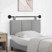 vidaXL Hängande Huvudgavel Väggmonterad Moln Grå 110 x 55 x 5 cm tyg