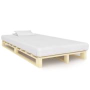 vidaXL Pallsäng utan madrass massiv furu 120x200 cm