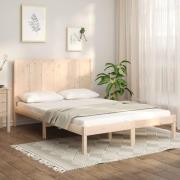 vidaXL Sängram utan madrass 140x200 cm massiv furu