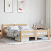 vidaXL Sängram utan madrass massiv furu 140x200 cm