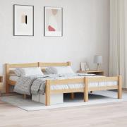 vidaXL Sängram utan madrass massiv furu 160x200 cm