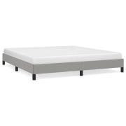 vidaXL Sängram utan madrass ljusgrå 160x200 cm tyg