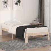 vidaXL Sängram massivt trä 90x190 cm