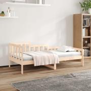 vidaXL Dagbädd utan madrass 90x200 cm massiv furu