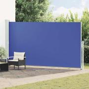 vidaXL Infällbar sidomarkis 200x500 cm blå