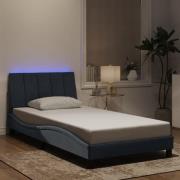 vidaXL Bed Frame with LED without Mattress "Hanko" Dark Grey 100x203 c...
