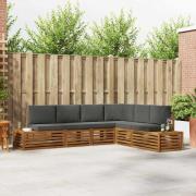 vidaXL Utomhussoffset Naturlig och Antracit 273 x 213,5 x 73 cm