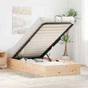 vidaXL Bäddsoffa med förvaring Naturfärg 70 x 190 cm Massivt furu