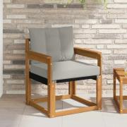 vidaXL Utomhussoffa Massivt Akaciaträ och Textilene