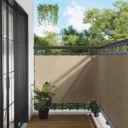 vidaXL Balkong Skärm Beige 110 x 400 cm Oxford Tyg