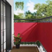 vidaXL Balkong Skärm Vinröd 120 x 800 cm PU-belagt oxford alu