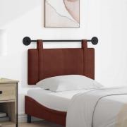 vidaXL Hängande sänggavel Skinande Brun Antik PU