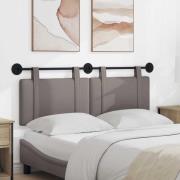 vidaXL Hängande Huvudgavel Väggmonterad Taupe 150 x 55 x 5 cm tyg