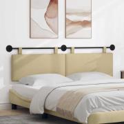 vidaXL Hängande Huvudgavel Ljust gröngrå 170 x 55 x 5 cm Kordread tyg