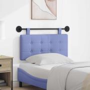 vidaXL Hängande Huvudgavel Väggmonterad Jeansblå 100 x 55 x 5 cm tyg