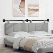 vidaXL Hängande Huvudgavel Väggmonterad Moln Grå 170 x 55 x 5 cm tyg