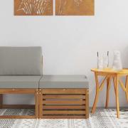 vidaXL Utomhuspall Massivt Akaciaträ Naturfärg