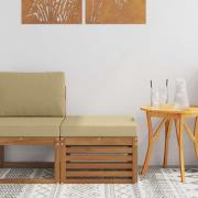 vidaXL Utomhuspall Massivt Akaciaträ Naturfärg