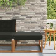 vidaXL Utomhuspall Massivt Akaciaträ Naturfärg