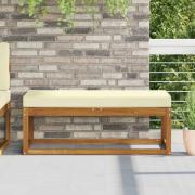 vidaXL Utomhus sitskudde Kräm 115 x 40 x 8 cm 100% Polyester