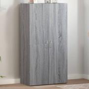 vidaXL Dokumentskåp grå sonoma 60x32x115 cm konstruerat trä