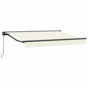 vidaXL Manuell Utdragbar Markis Kräm 3,5 x 2 m