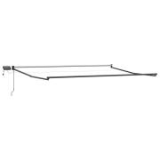 vidaXL Elektrisk utdragbar markisram Antracit 5 x 3 m Aluminium