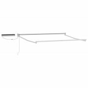 vidaXL Elektrisk utdragbar markisram Vit 3 x 2 m Stål