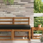 vidaXL Utomhus Soffa Kudde Svart 60 x 60 x 8 cm Polyester